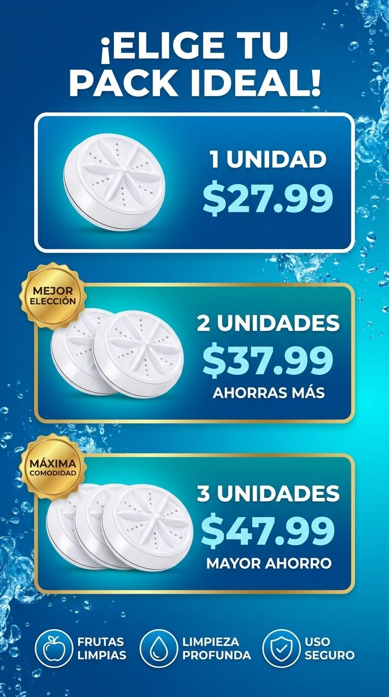 Mini Lavadora Frutas Packs