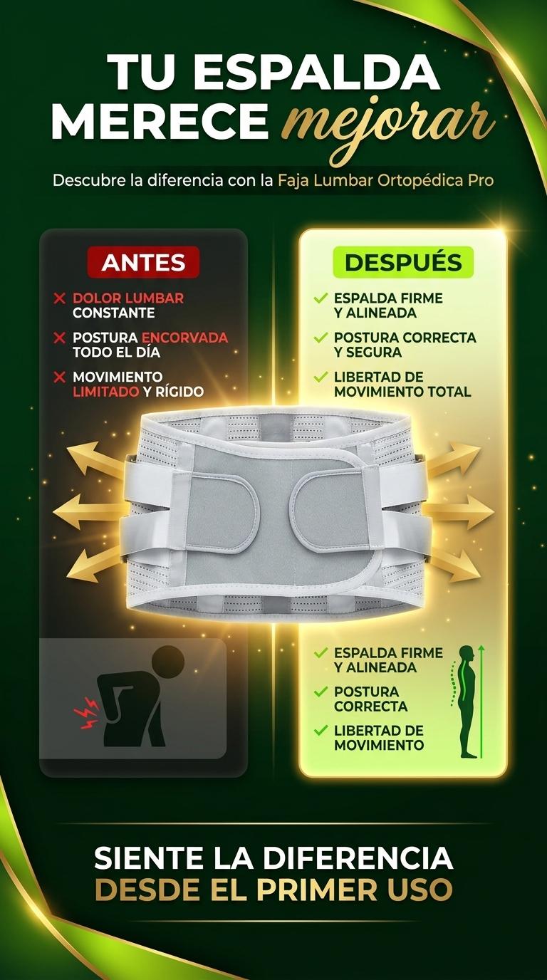 Faja Lumbar - Antes Despues