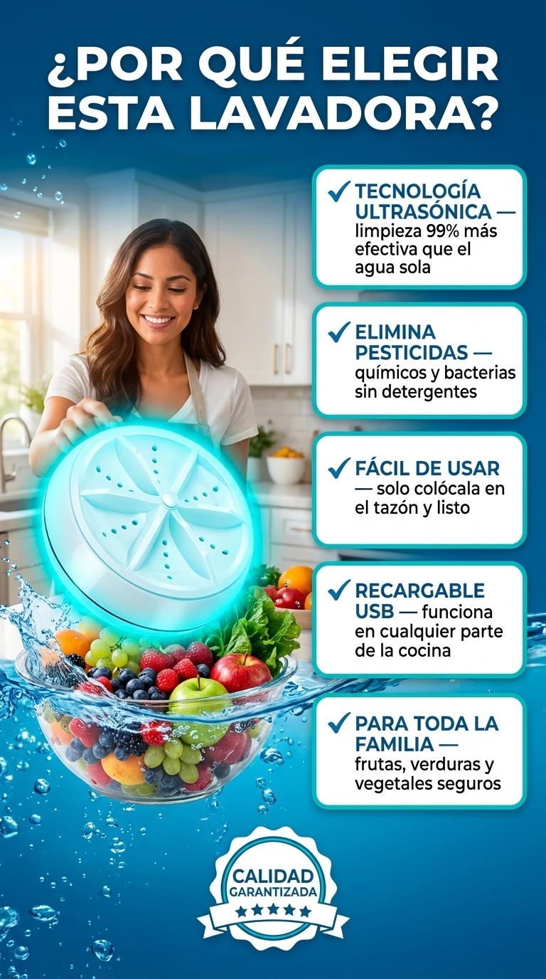 Mini Lavadora Frutas Por que elegir