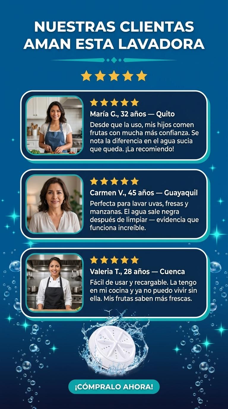 Mini Lavadora Frutas Resenas