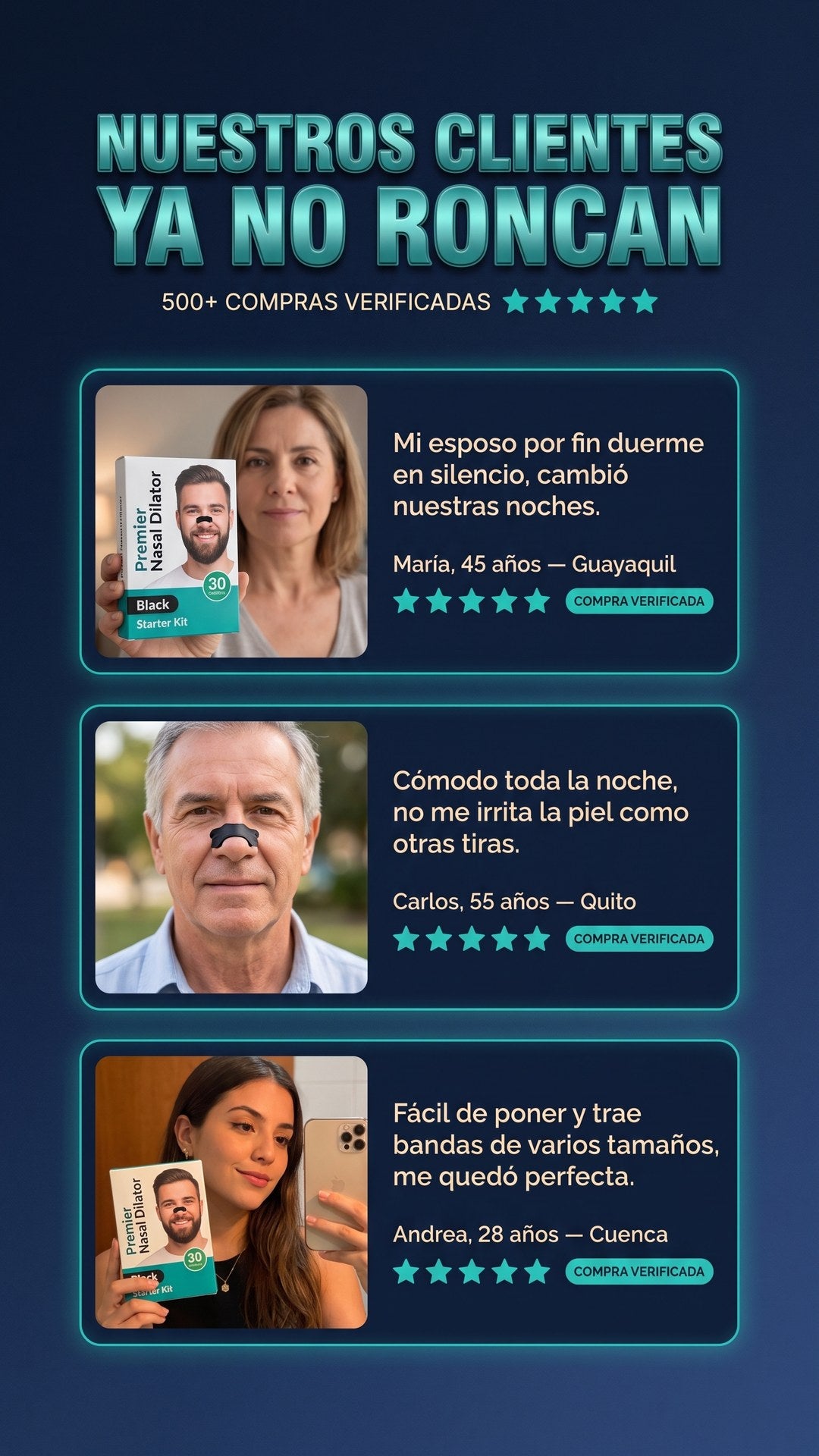 Reseñas de clientes reales del dilatador nasal magnético para dejar de roncar